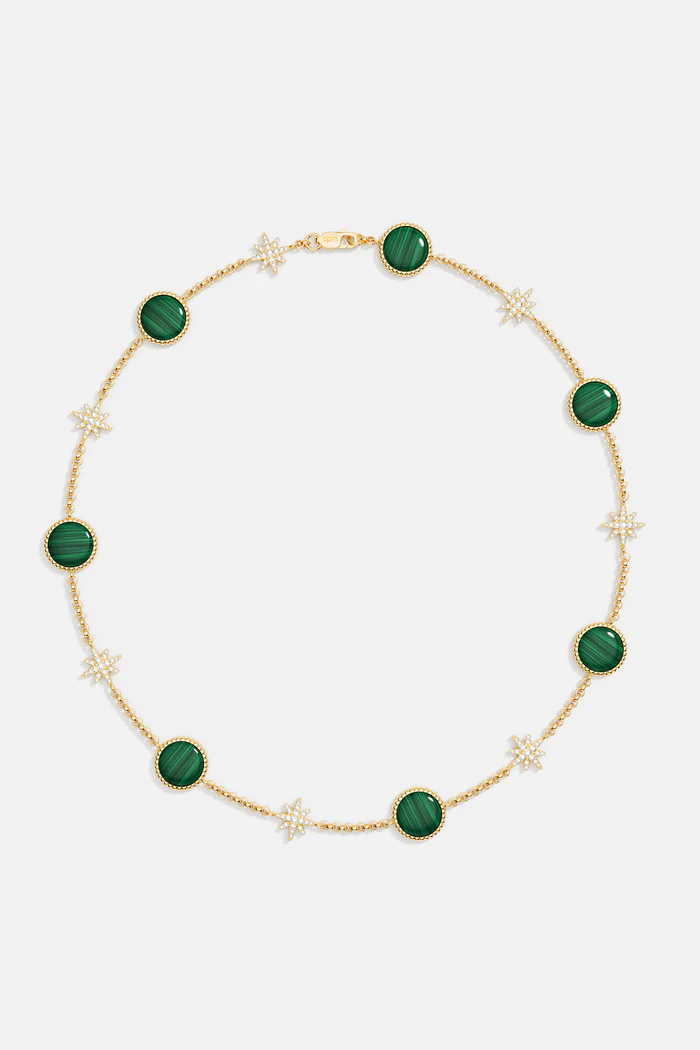 Choker Météorites in Malachite