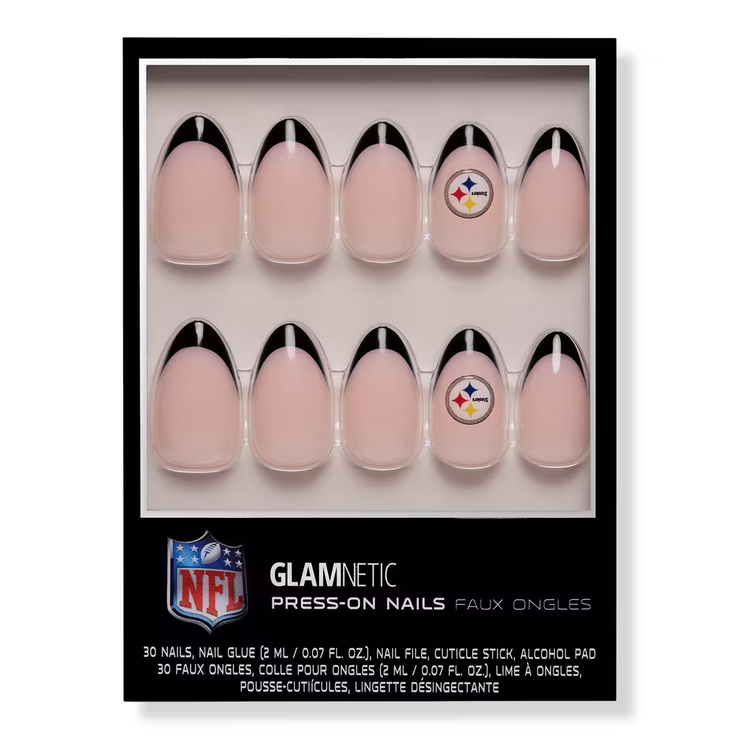 Glamnetic x Fanatics Nail  Pittsburgh Steelers Press-On Nails