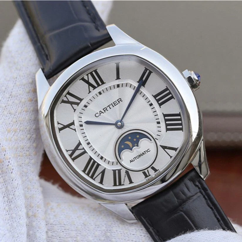 Cartier Watch DRIVE DE CARTIER Watch WHITE DIAL MOONPHASE