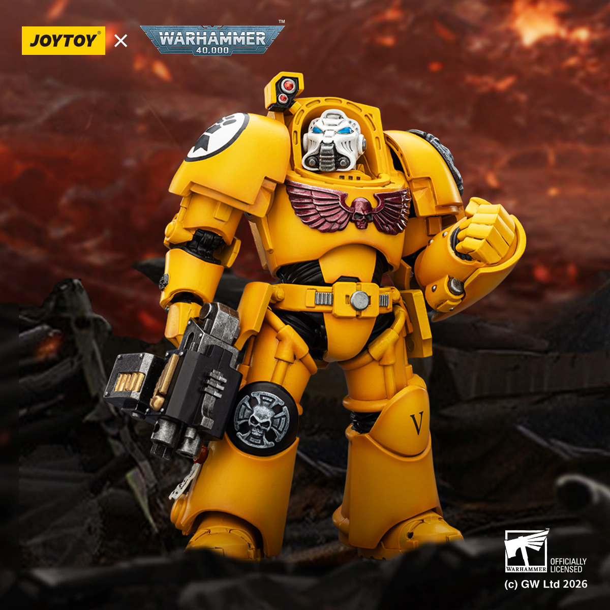 JOYTOY Warhammer 40k 1: 18 Imperial Fists Terminators - JOYTOY WORLD