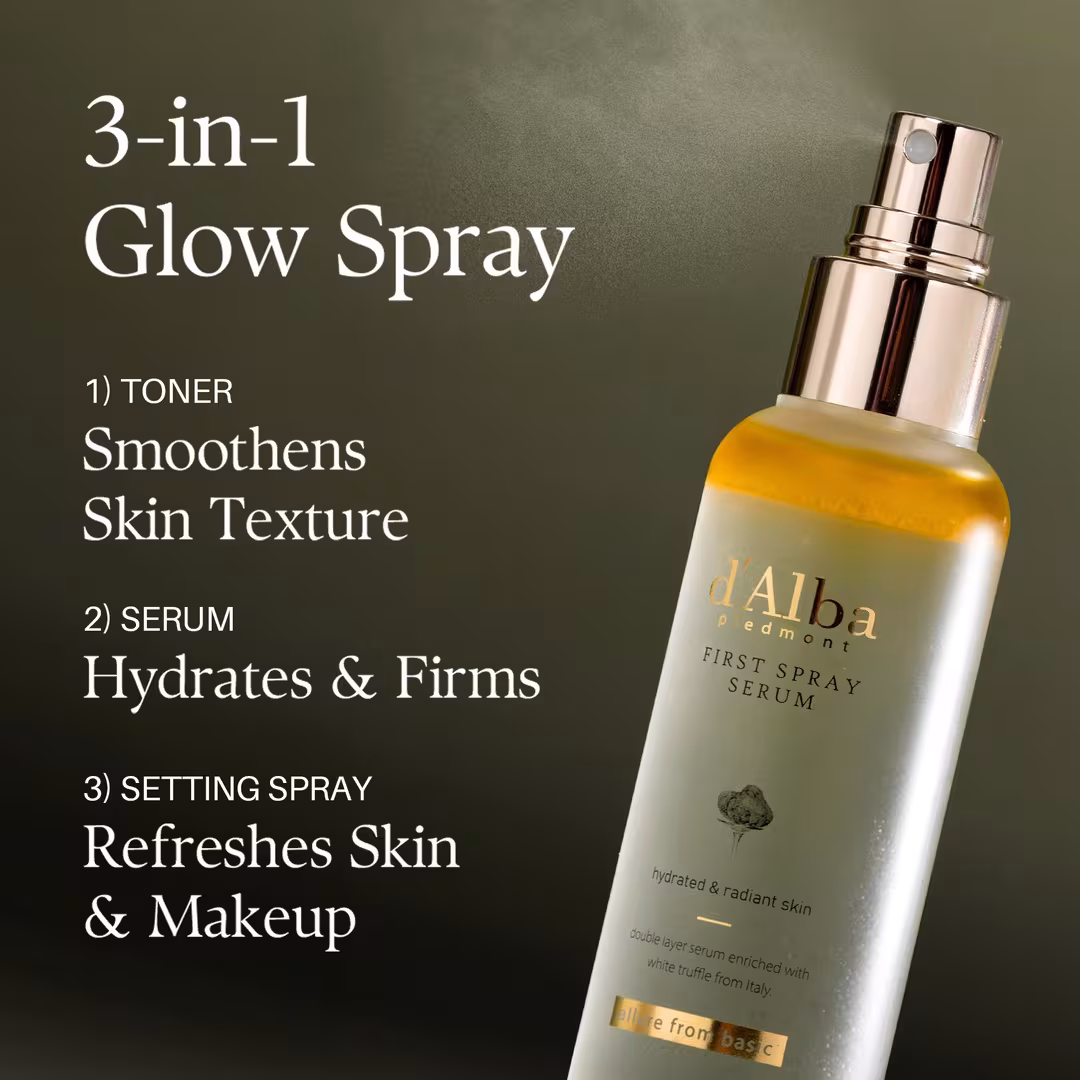 d'Alba Piedmont  White Truffle First Spray Hydrating Glow Mist Serum