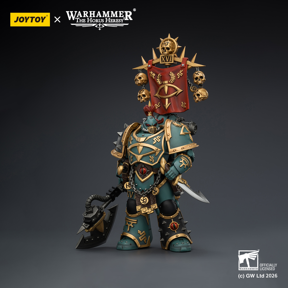 JOYTOY JT03936 Warhammer The Horus Heresy 1:18 Sons Of Horus Vheren Ashurhaddon Master of the True Sons - JOYTOY WORLD
