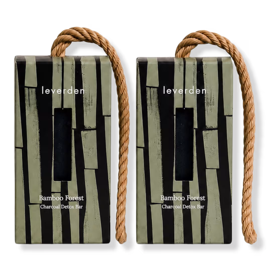 Leverden  Bamboo Forest Charcoal Detox Bar Duo Set