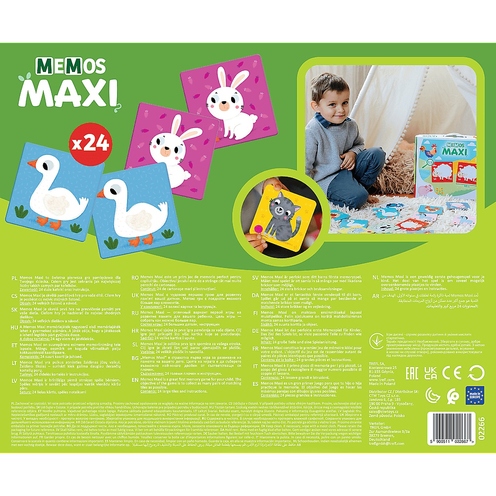 Gra - Memos Maxi Zwierzęta Na Famie