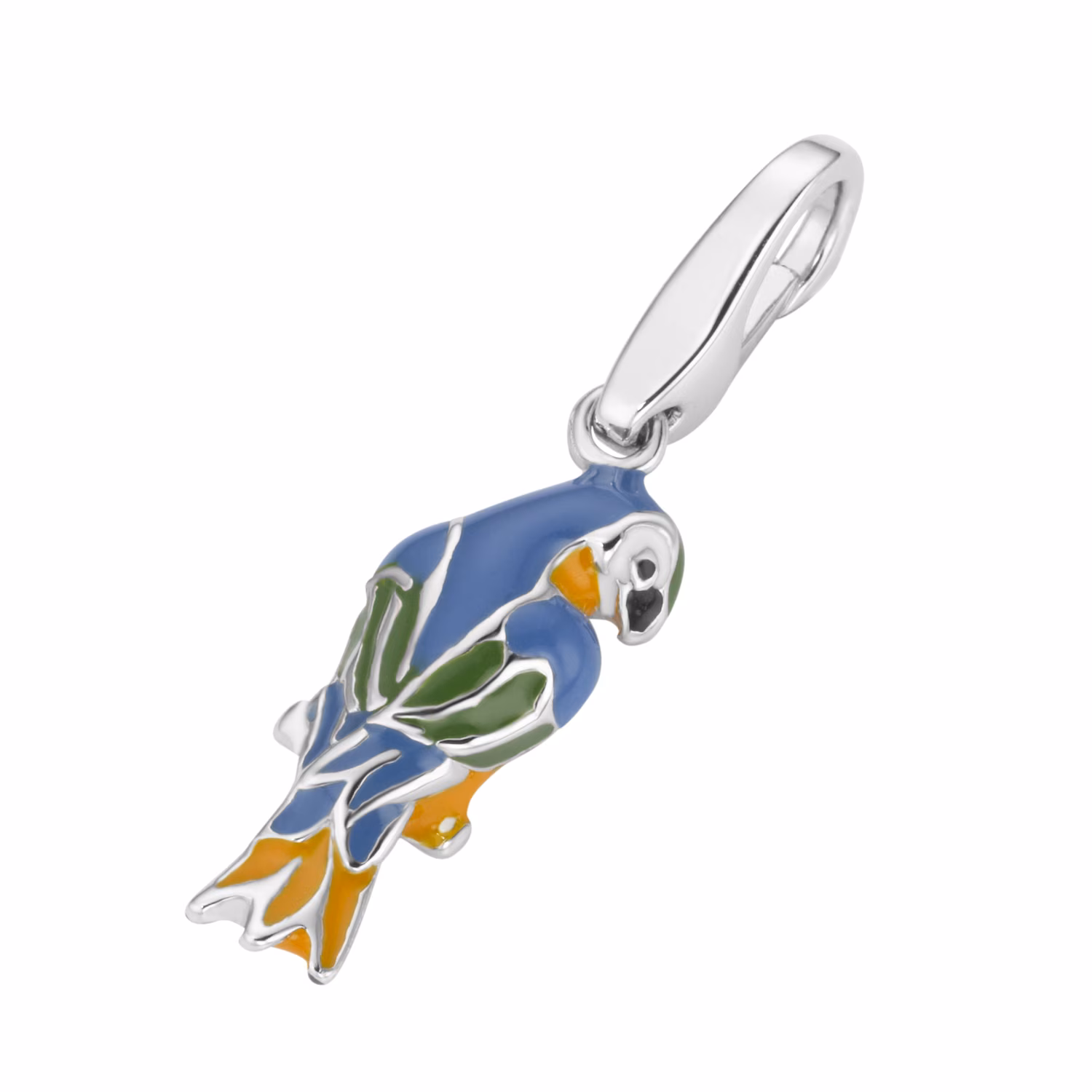 Charm Papagei, Silber 925