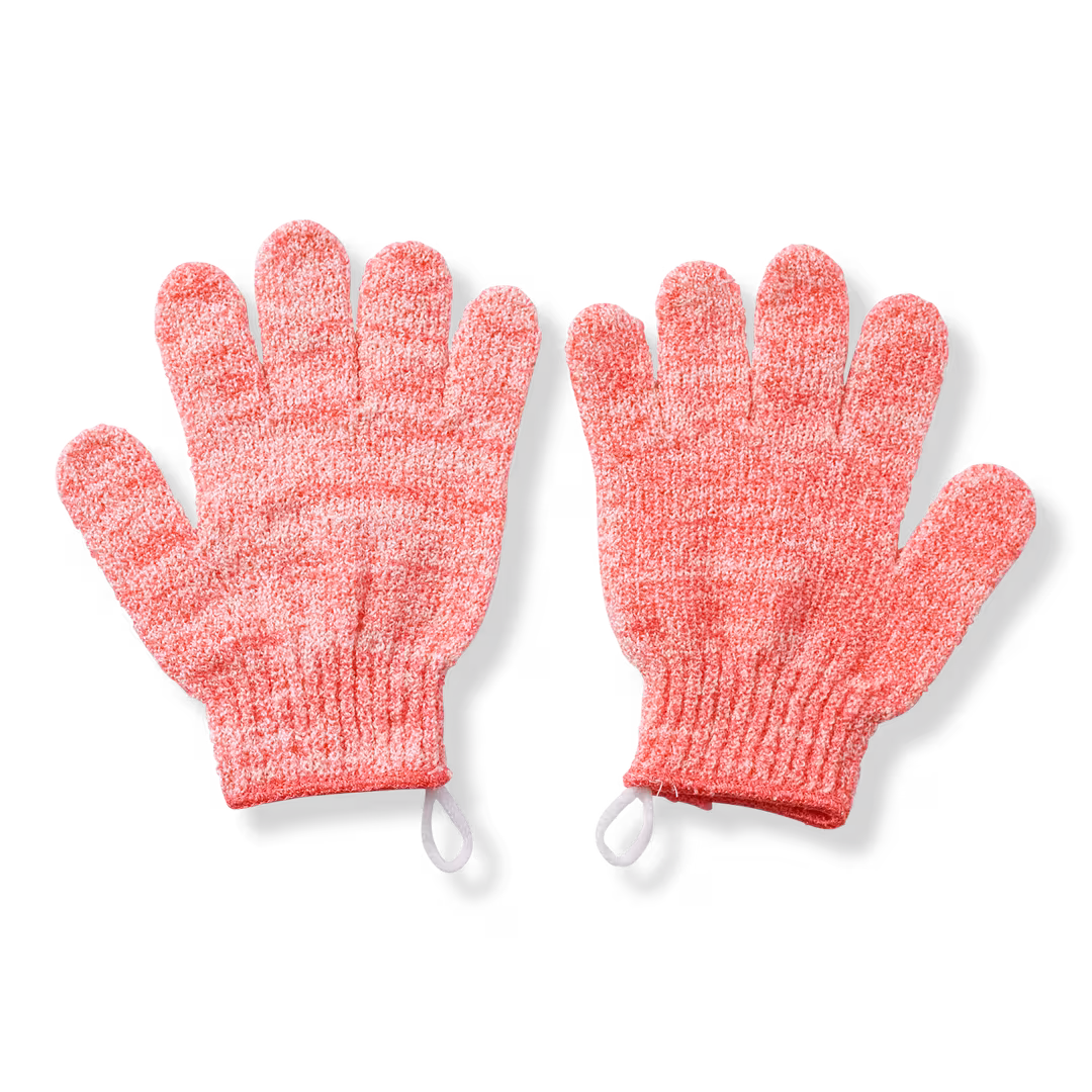 ULTA Beauty Collection  Pink Exfoliating Shower Gloves
