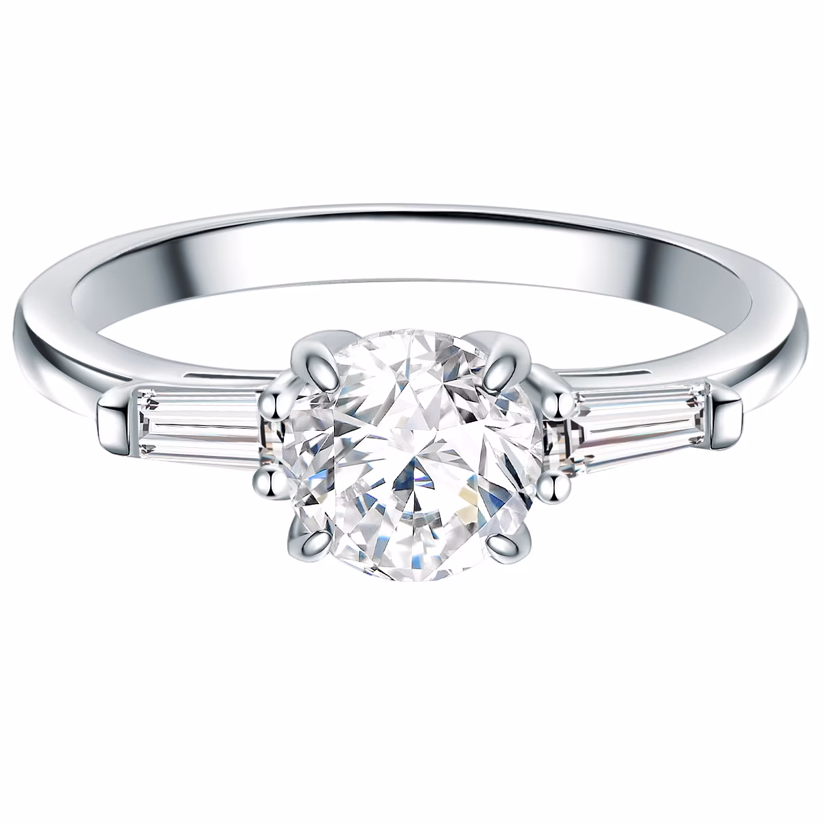 Ring Sterling Silber Zirkonia in Silber