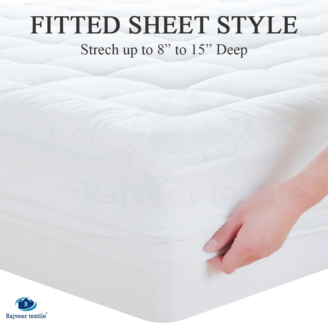 Twin Size- 1 Piece 800 GSM Down Alternative 3 Inch Thick Upto 15