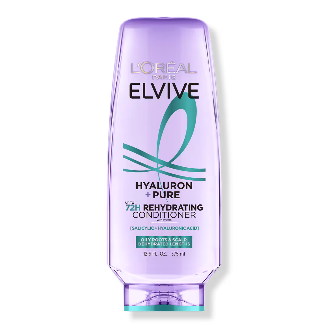 L'Oréal Paris  Elvive Hyaluron Pure 72H Rehydrating Conditioner, Oily Hair