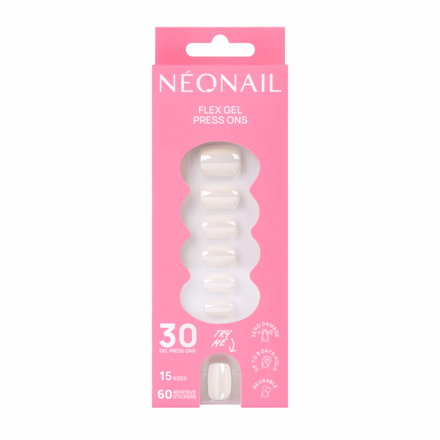 Flex Gel Press Ons 30 Stk - Glazed Toffee Short Square