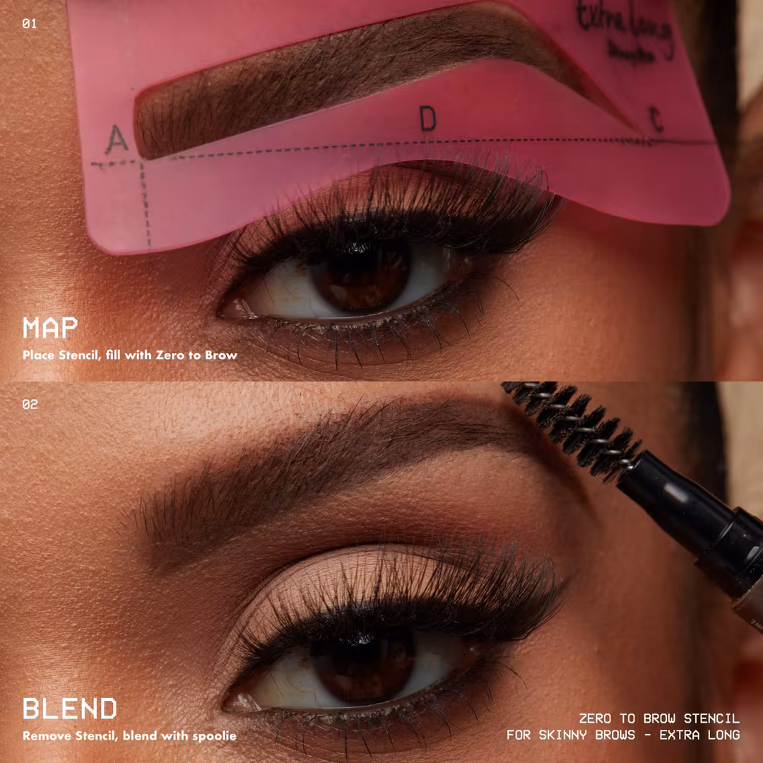 NYX Professional Makeup  Zero to Brow Eyebrow Shaping Stencil