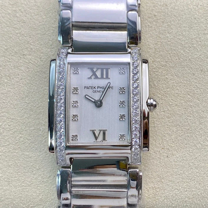PATEK Watch Twenty-Four 25.5mm Silver White Dial