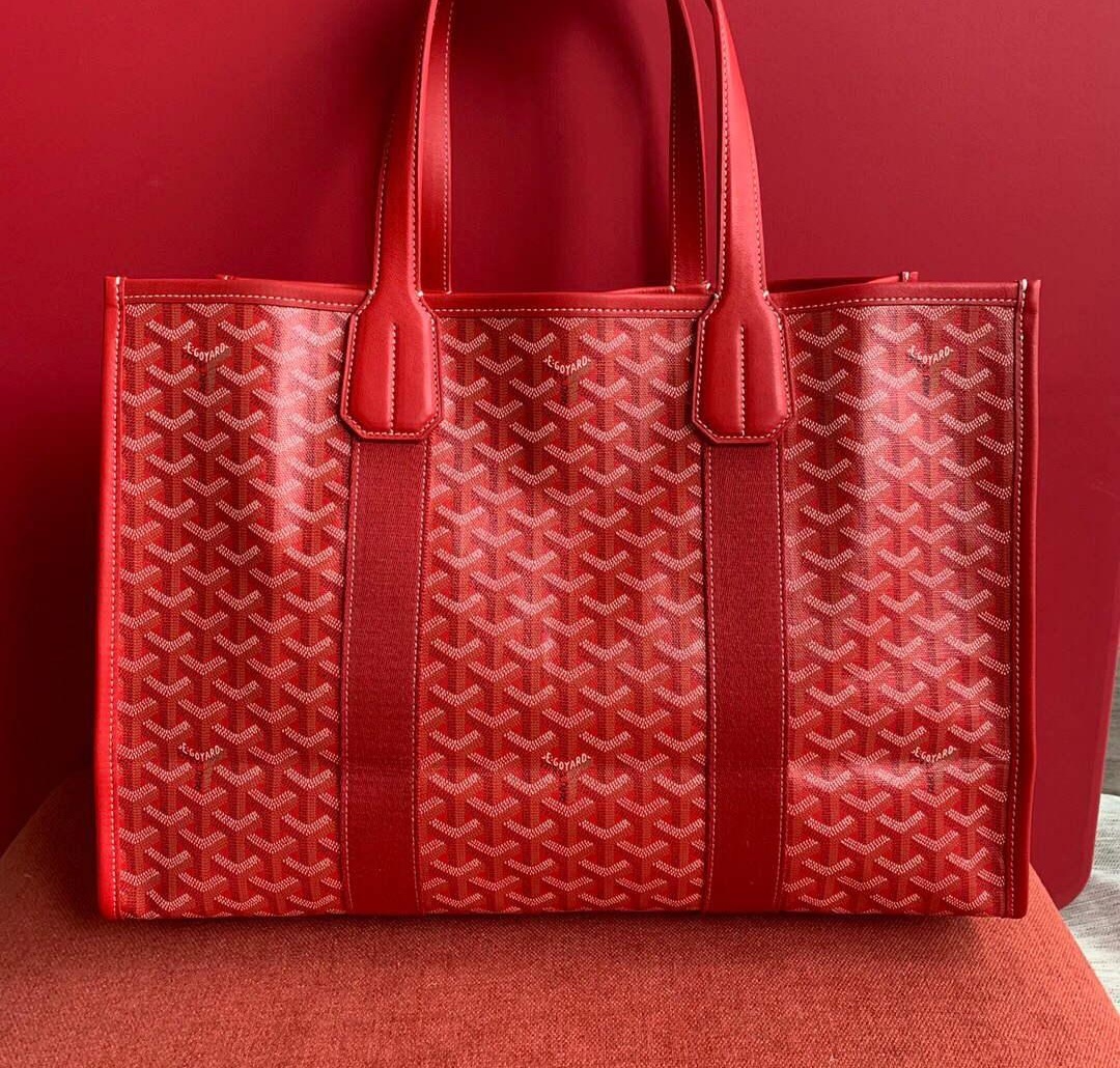 Replica Goyard VILLETMMLTY08CL08X Villette Tote Bag MM Red