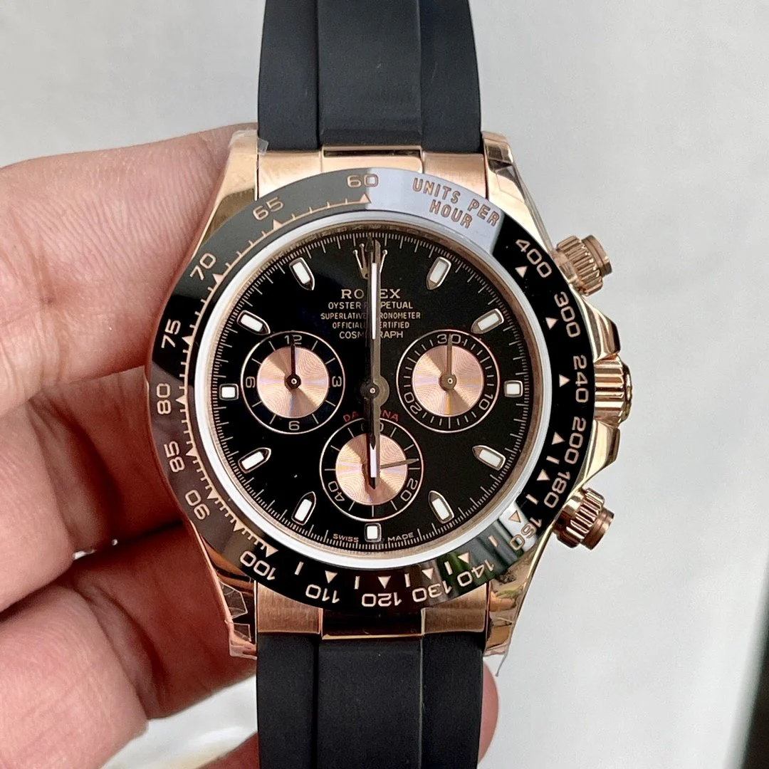 Rolex Watch DAYTONA ROSE GOLD CASE CERAMIC BLACK DIAL Watch