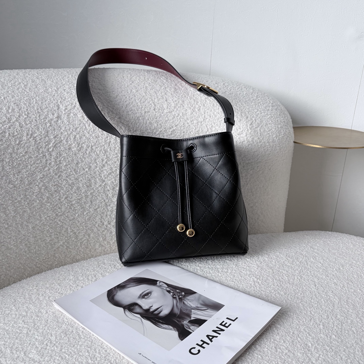 Chanel 26B Quilted Bucket Bag