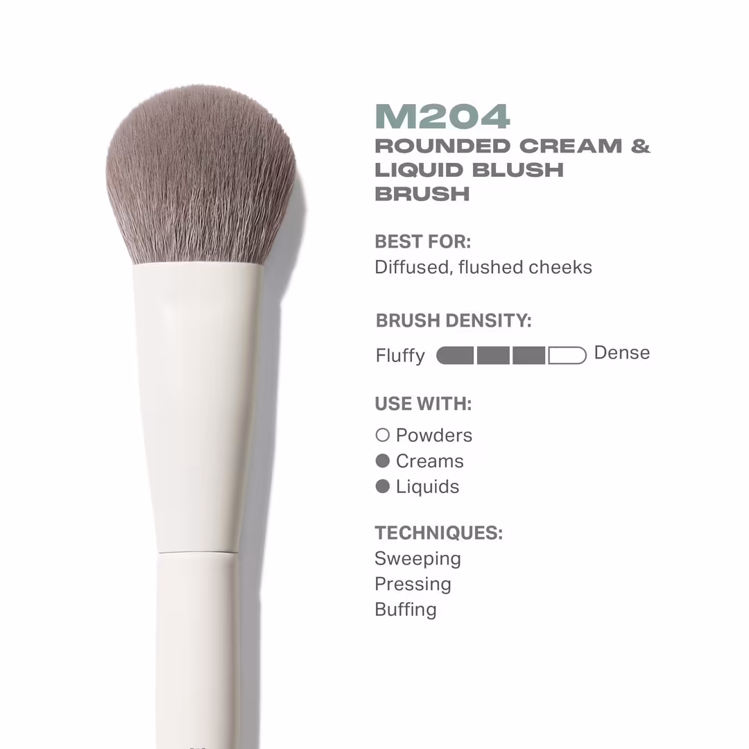 Morphe  M204 Rounded Cream & Liquid Blush Brush