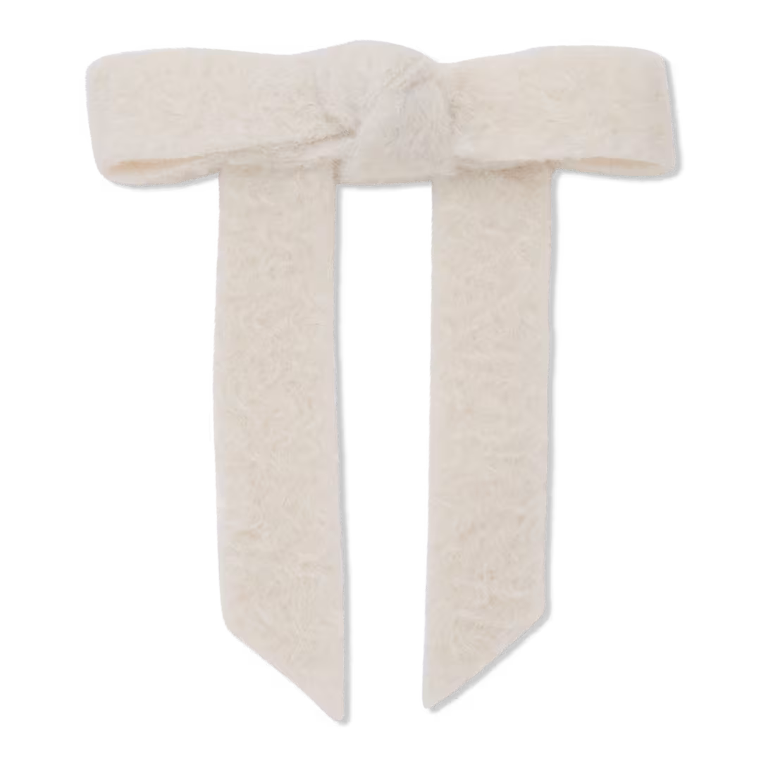 Lele Sadoughi  Bardot Shearling Bow Barrette