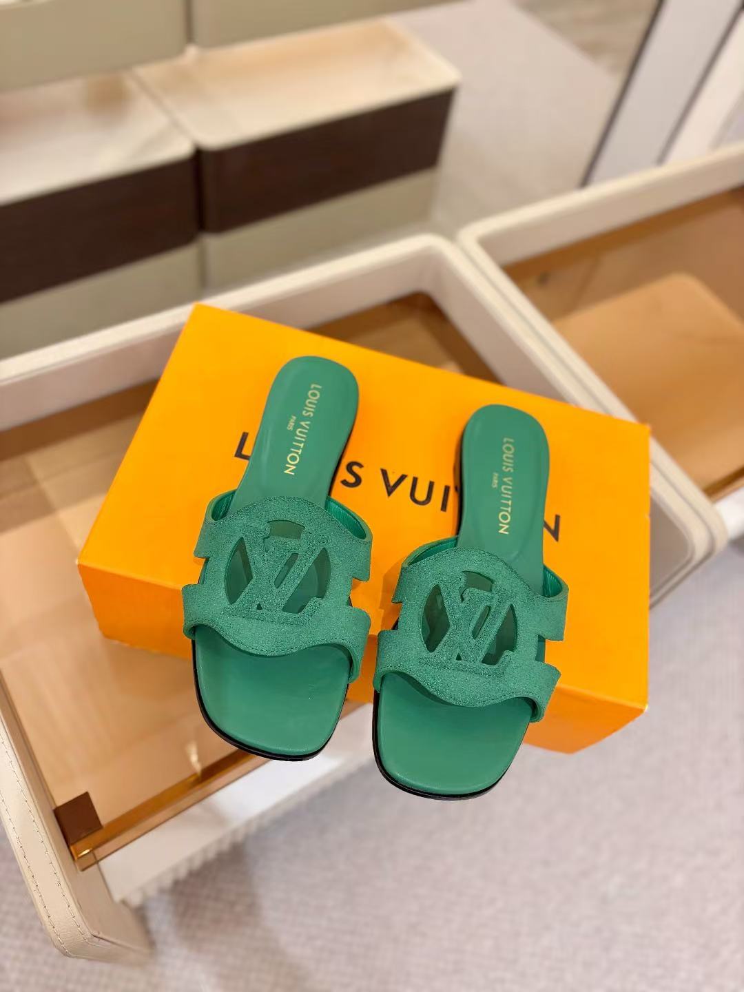 LV Isola Flat Mule Sandals
