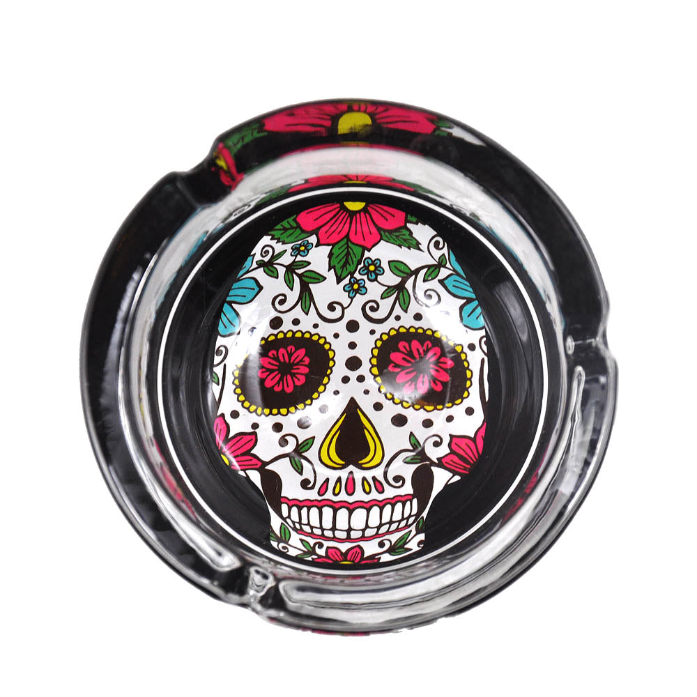 Glass Cigarette Ashtray (Random Pattern)