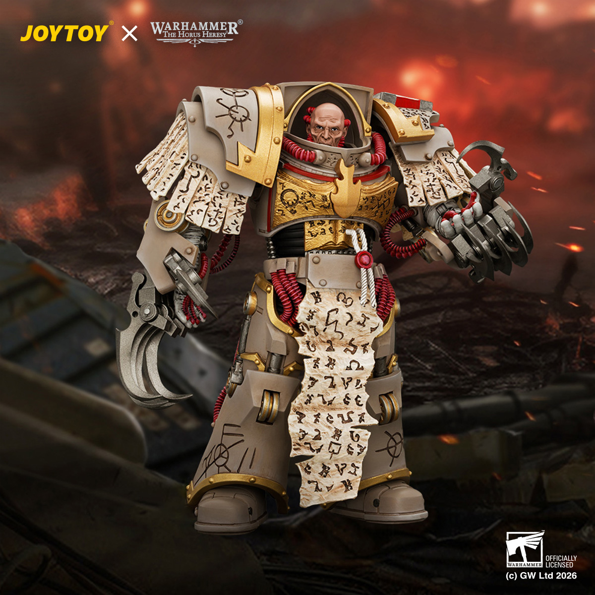JOYTOY JT05374 Word Bearers Kor Phaeron with Patriarch's Claws - JOYTOY WORLD
