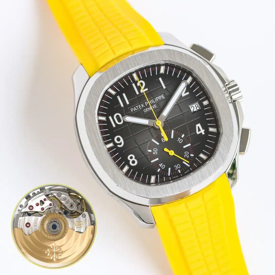 Aquanaut 5968A-001  42.2 mm,Steel,5968A-001 Yellow Strap