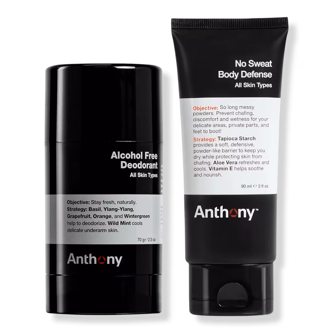 Anthony  Deodorant + No Sweat Duo