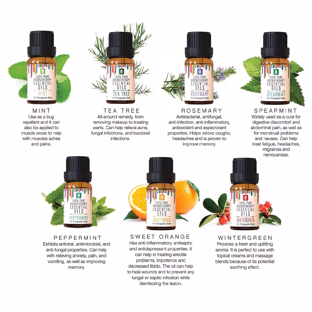 PURSONIC  100% Pure Essential Aromatherapy Oils