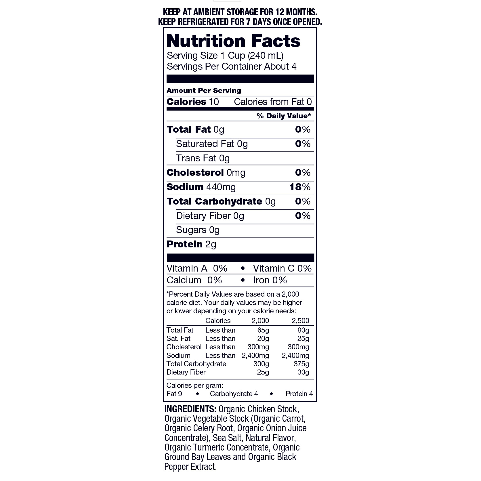 Kirkland Signature, Organic Chicken Stock, 32 fl oz, 6-Count