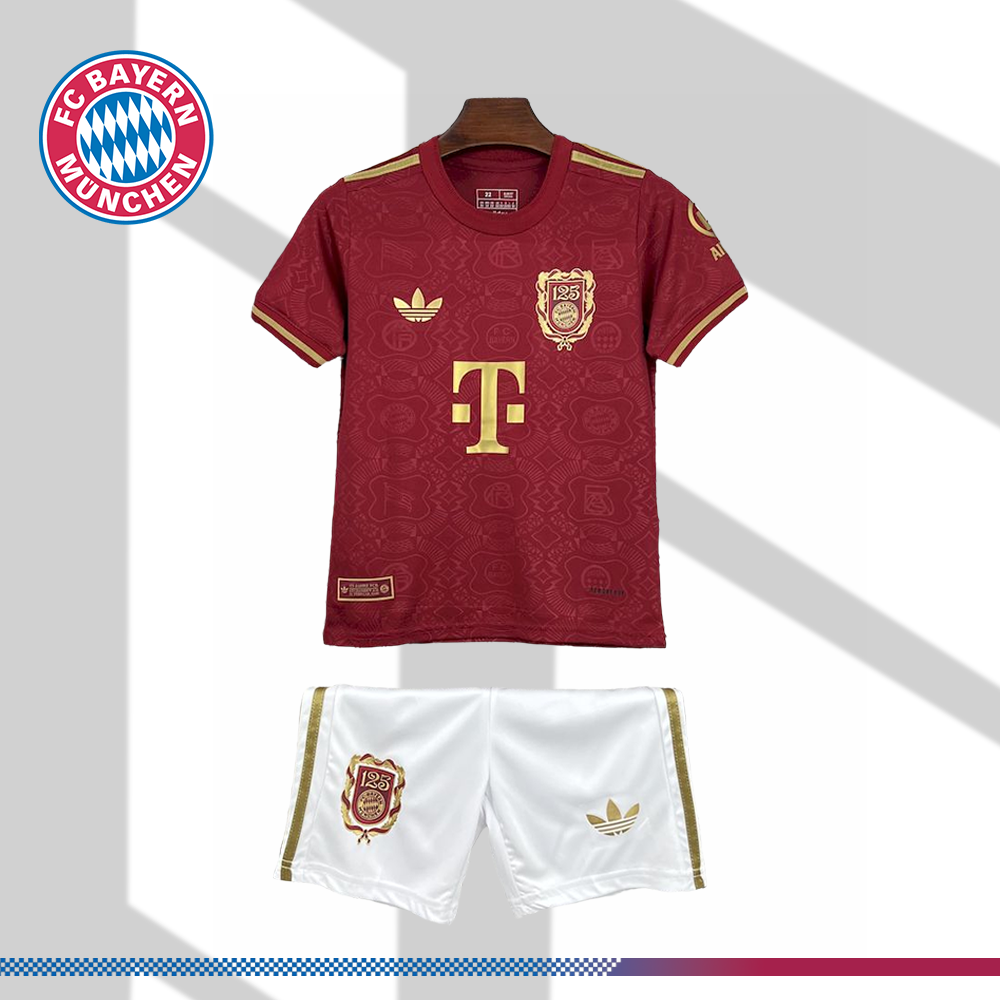 2025/2026 FC Bayern Munich 125th Anniversary Football Shirt (Kids Kit socks)