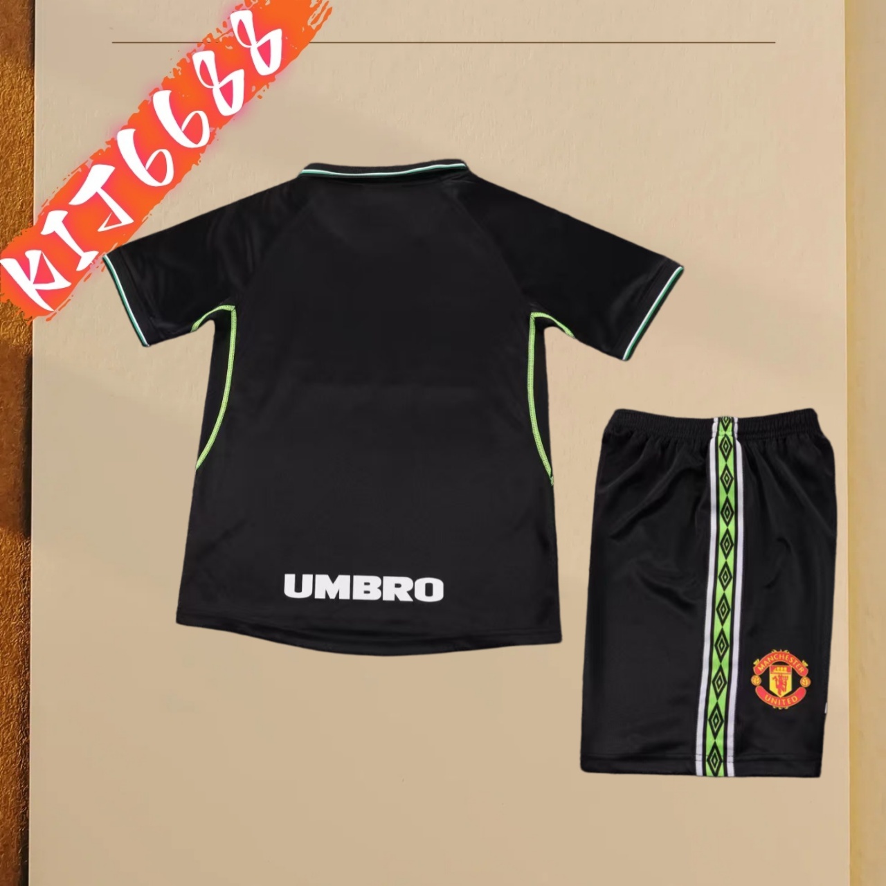 98/99 Manchester United Third Away Retro Football Shirt ( Kids Kit )