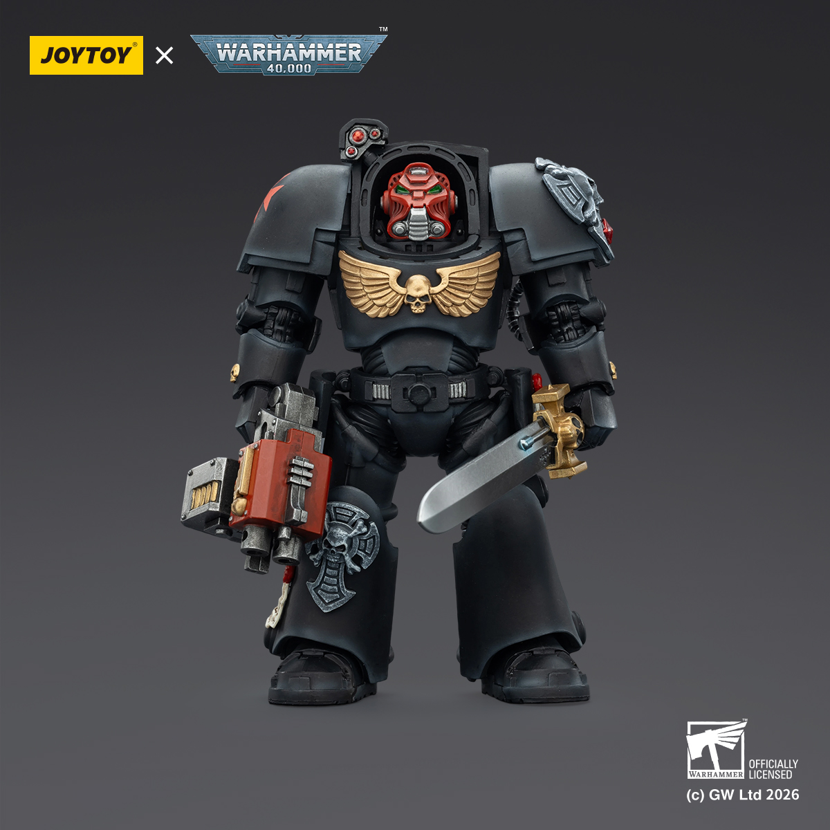 JOYTOY Warhammer 40k 1: 18 Black Templars Terminators - JOYTOY WORLD