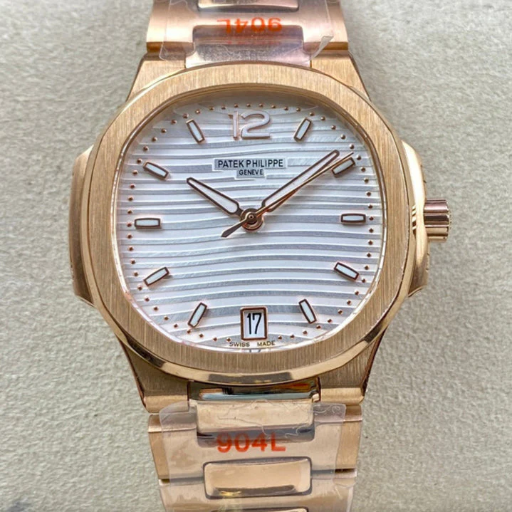 PATEK Watch Nautilus 35.2mm Pink Gold White Dial