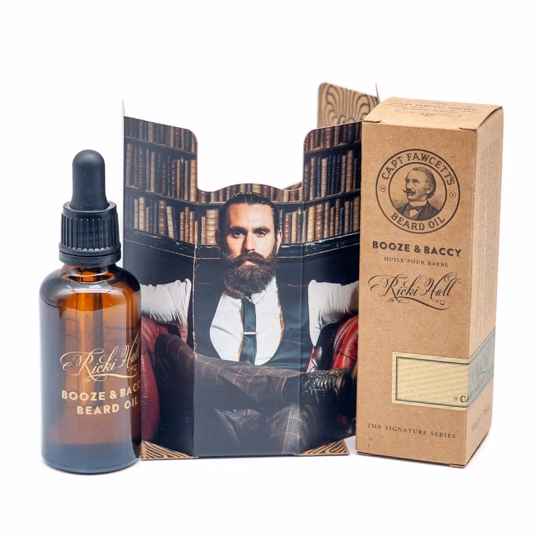 Captain Fawcett  Ricki Hall's Booze & Baccy Beard Oil