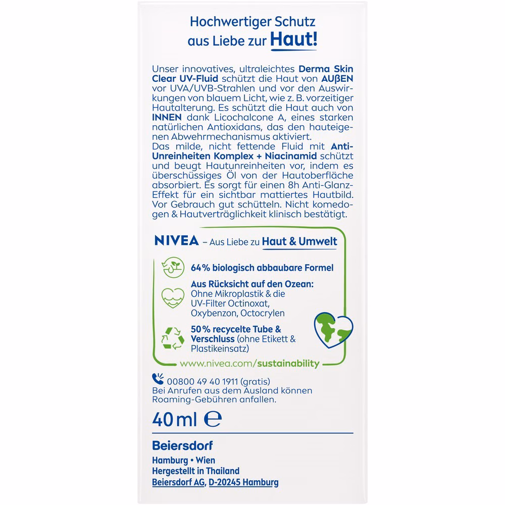 Derma Skin Clear UV-Fluid LSF50+