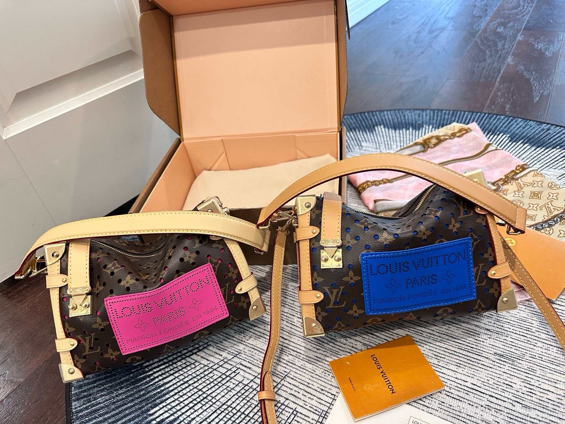 LV Perforated Monogram Papillon Trunk Crossbody Bag