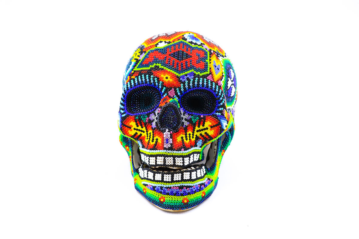 Cráneo - Obra de Arte Huichol