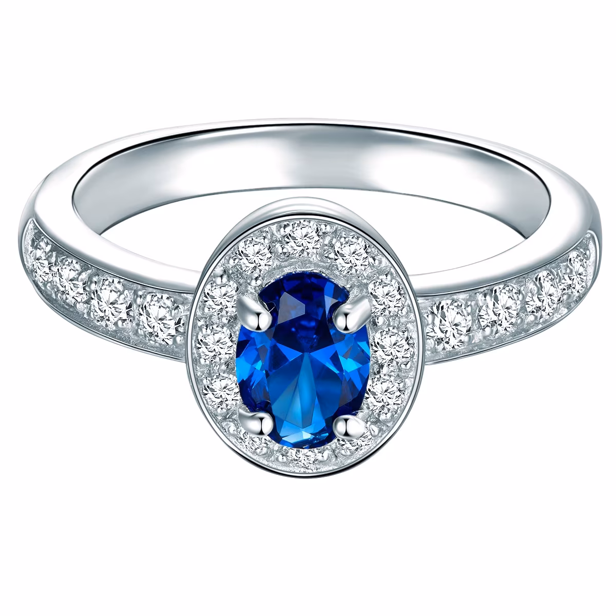 Ring aus Sterling Silber in silber mit Zirkonia
