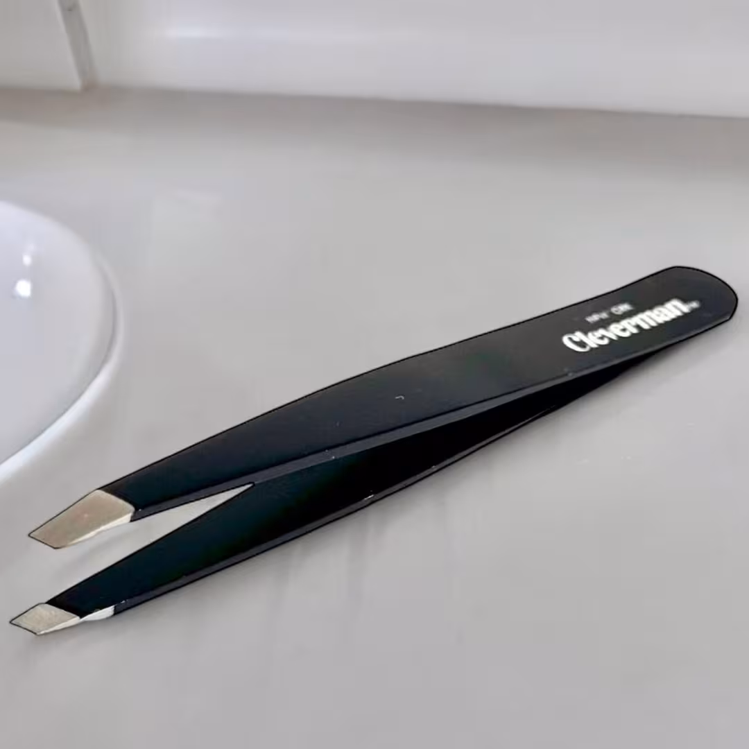Cleverman  Precision Slant Tweezer – Expert Brow & Facial Hair Removal
