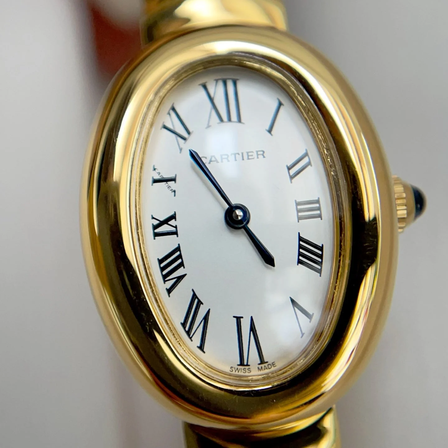 Cartier Watch Baignoire Gold White Dial