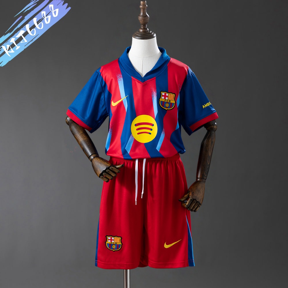 2025/2026 Barcelona Third Away Football Shirt (Kids Kit socks)