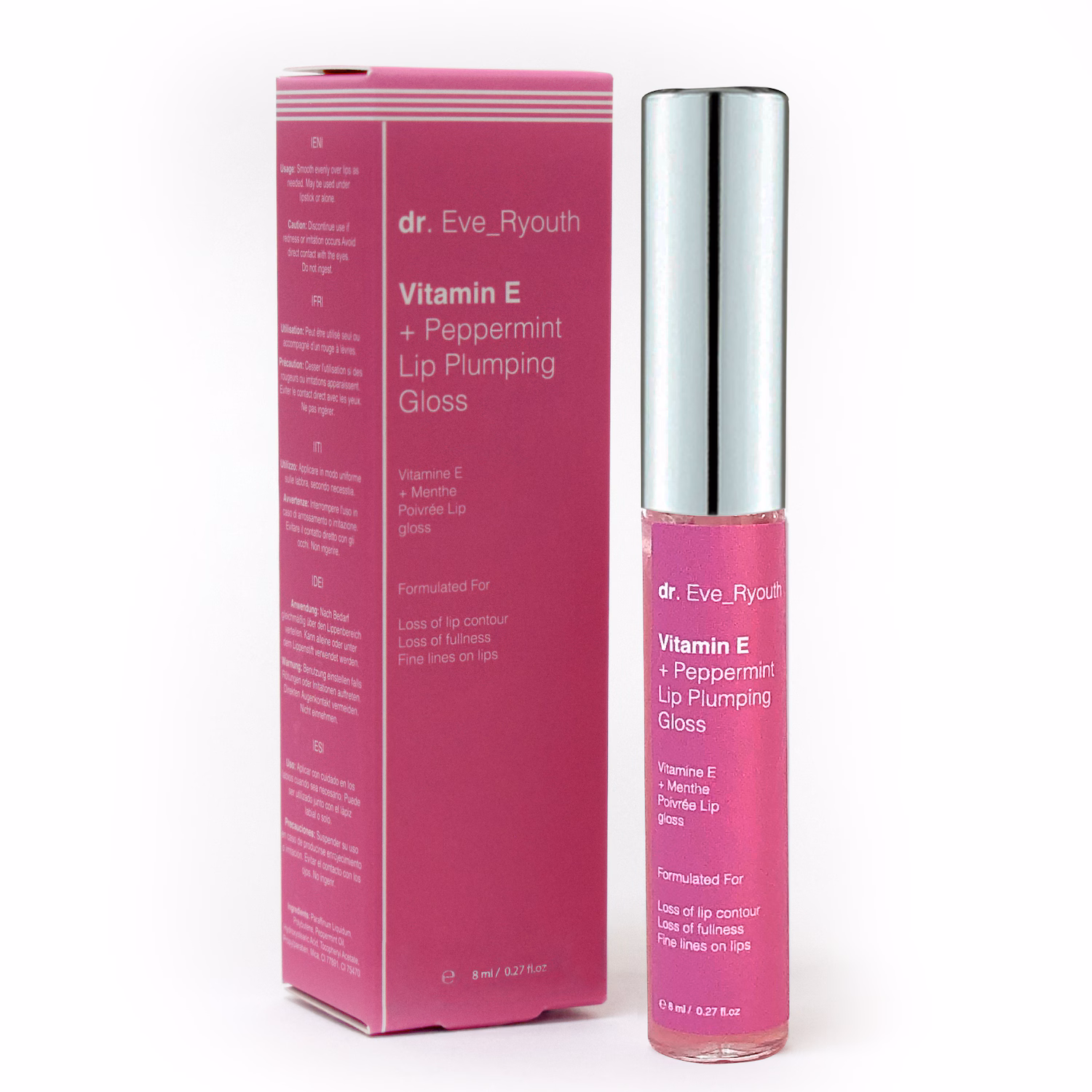 Vitamin E & Pfefferminze Lippen-Volumenpflege