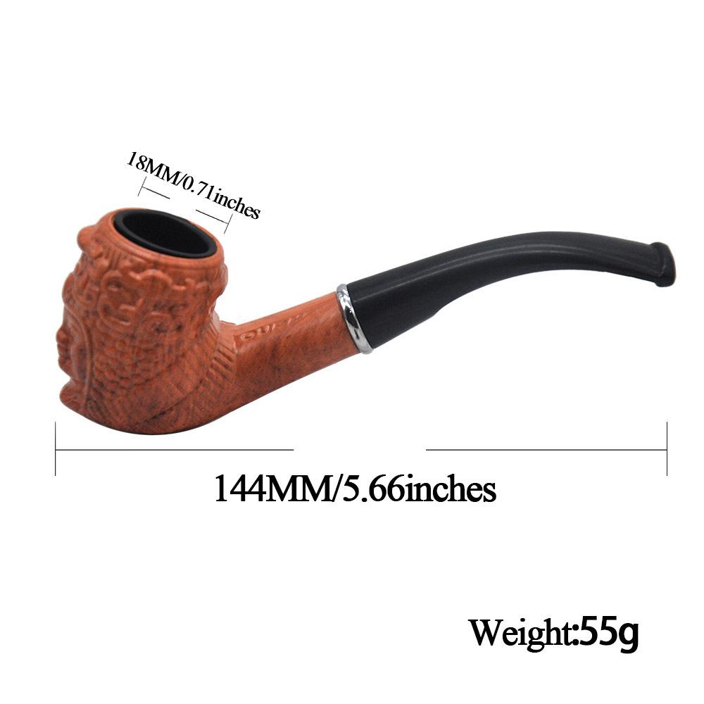 Classic Engraved Wooden Pipe
