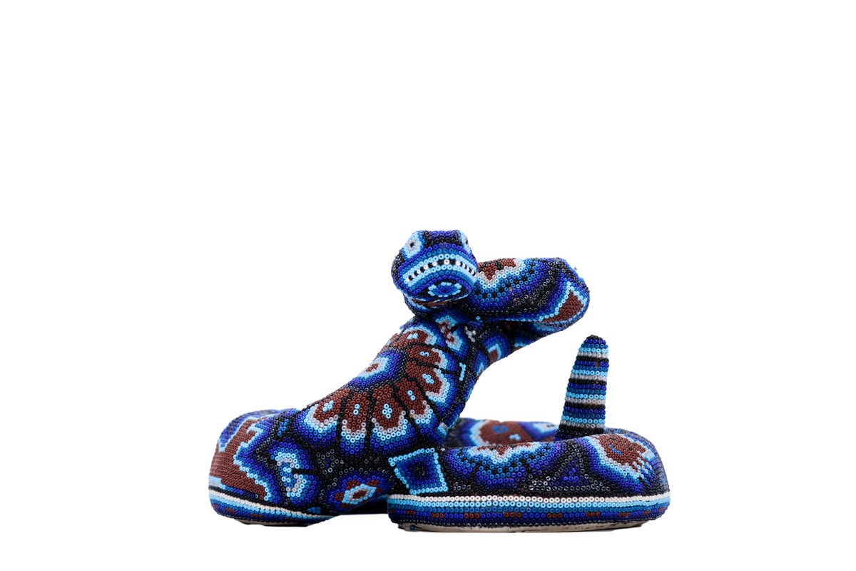 Serpiente Cascabel – Obra de Arte Huichol