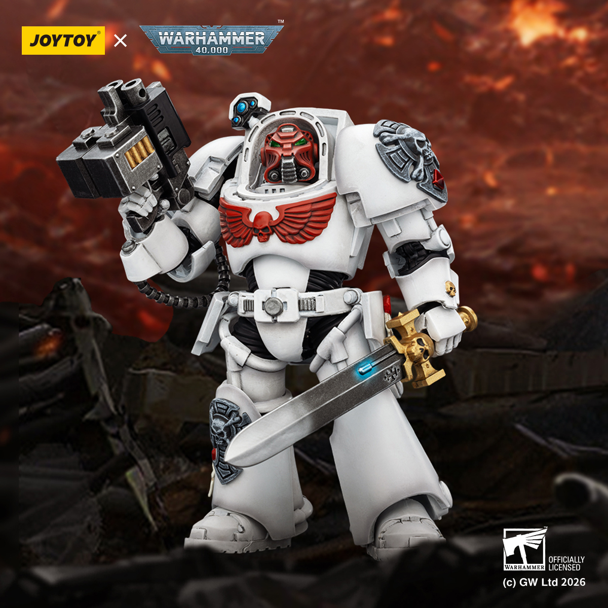JOYTOY Warhammer 40k 1: 18 White Scars Terminators - JOYTOY WORLD