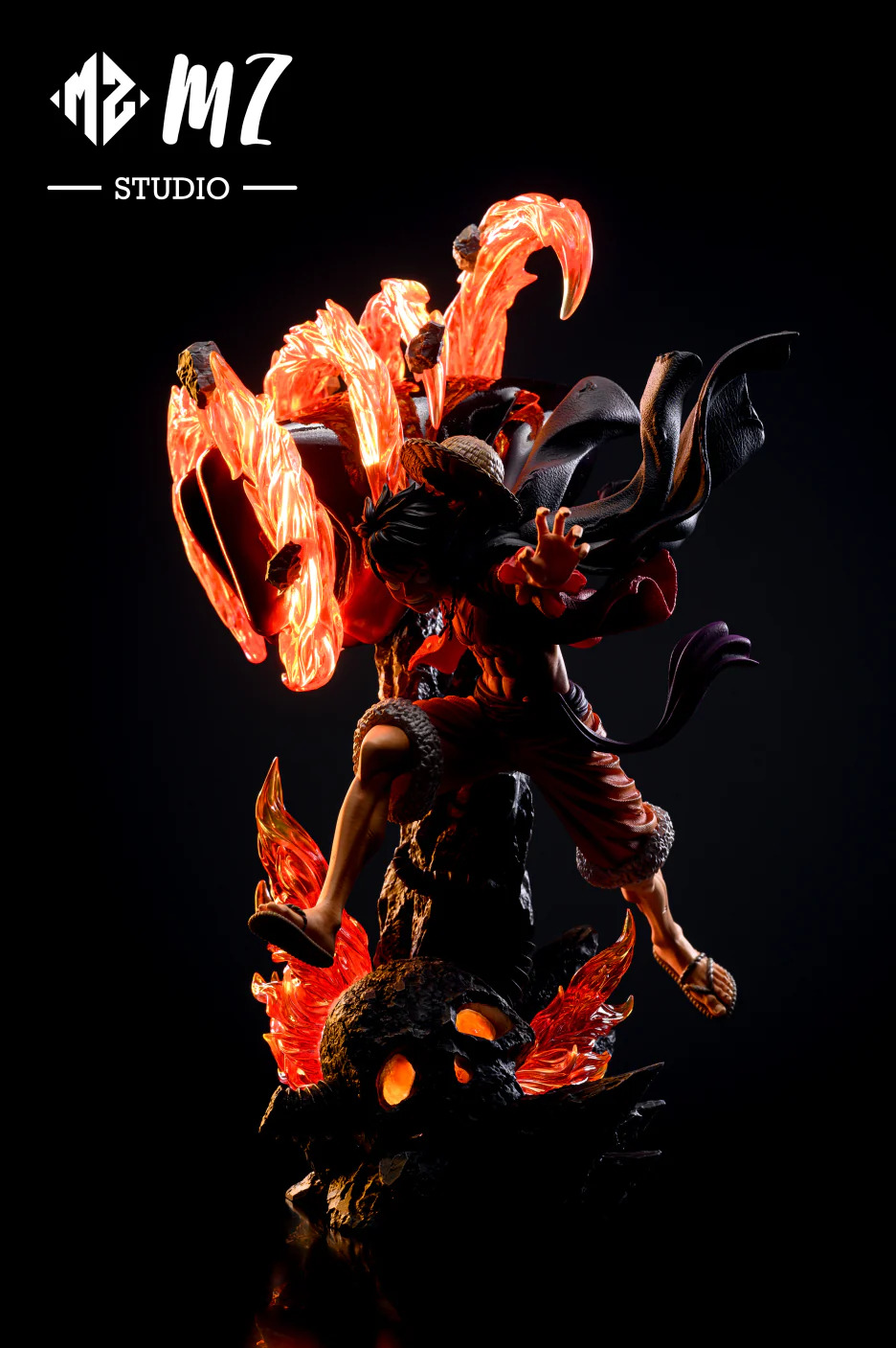 One Piece -  MZ Studio  Three Flame Brothers Red Luffy