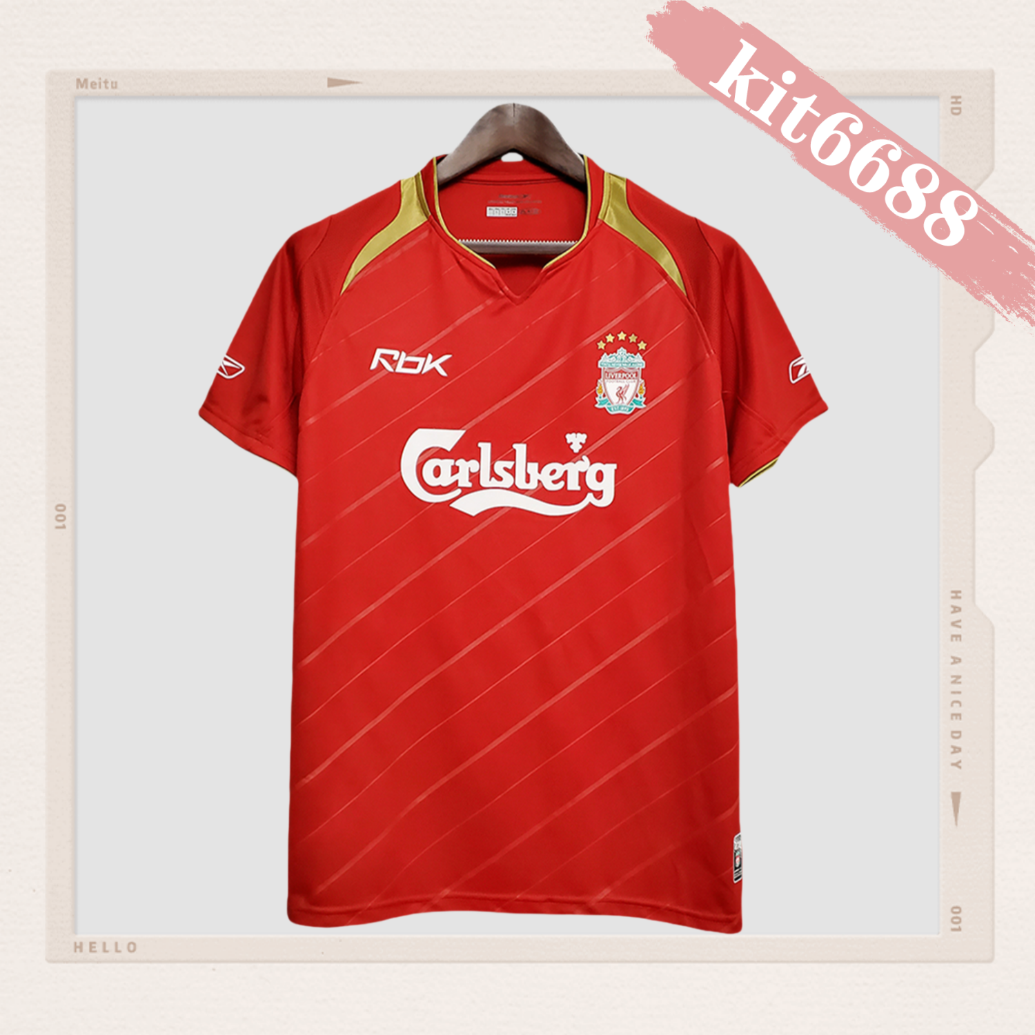 2004/2005 Liverpool Retro Home Football Shirt