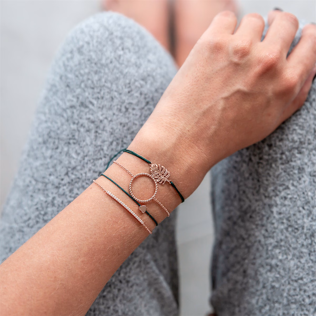 Armband Herz Sterling Silber in Roségold