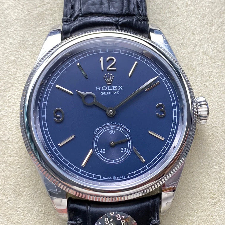 Rolex Watch Perpetual 39mm Black Blue Dial