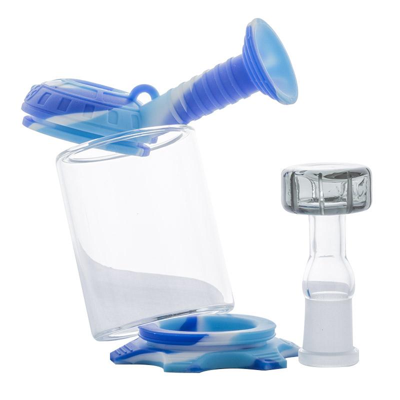 5 Castle Silicone Showerhead Perc Dab Rig (Random Color)