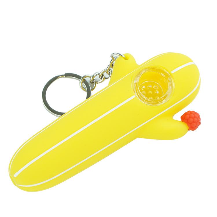 Cactus Silicone Pipe w/ Key Chain